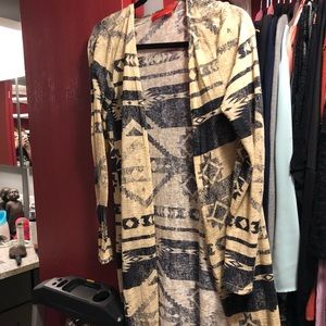 Tribal print cardigan